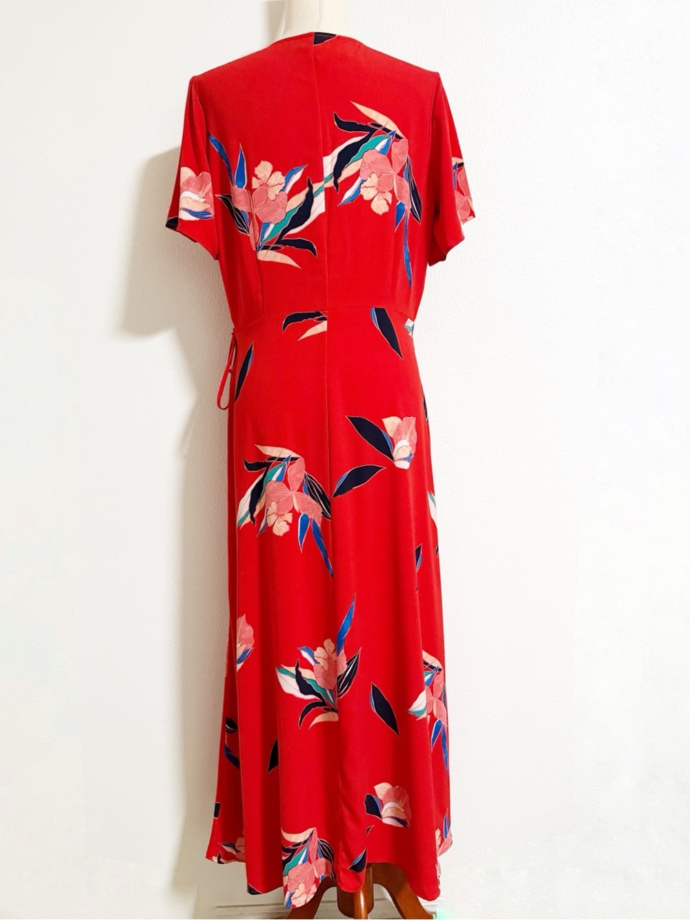 A New Day Iris Floral Wrap Midi Dress - Picture 3 of 13
